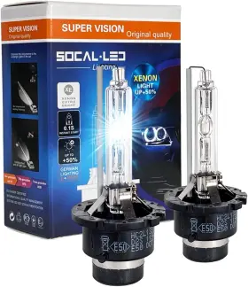 Hid Bulb 732341331276 Socal-led Lighting D2s 35w Xenon Headlight Bulbs - 6000k Crystal White 660