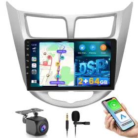 Hikity B0dlgq6c1f For Hyundai Accent Verna Solaris 2010-2016 Android Car Stereo Radio
