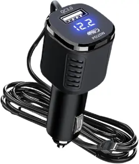 Hkxlt 638457288469 Dash Cam Charger Cable Pd 20w And Qc3.0 Built-in 11.5ft 66w 3-port Super Fast