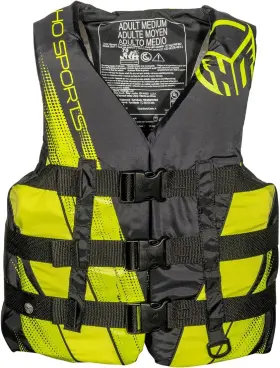 Ho 054065790369 Sports Voyager Life Vest - Uscg Approved Unisex X-large Black/yellow