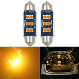 Hsun-01 Hsun 762301548604 39mm Festoon C5w Led Bulb 12v-14v Canbus Error Free Bulbs With 6led