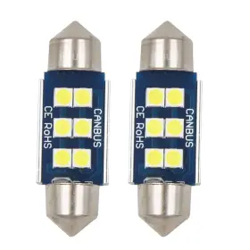 Hsun-01 Hsun 785199326093 36mm Festoon C5w Led Bulb 6411 6413 6418 6461 6486x De3423 De3425 6led S