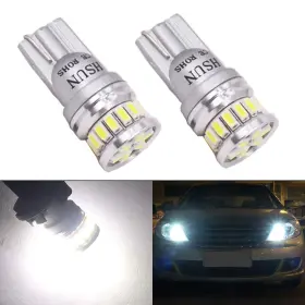 Hsun-t10-001-w Hsun 194 Led Bulb 6000k White 168 2825 12961 175 W5w T10 Wedge 12v-24v Extrem