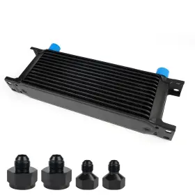 Of1006-13-spq-bkcs Htracing 13 Row An10 10an Transmission Oil Cooler Kit Stacked Plate With 6an 8an Adapt