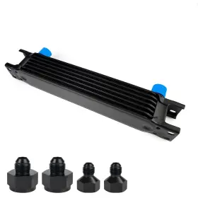 Of1006-7-spq-bkcs Htracing 7 Row An10 10an Transmission Oil Cooler Kit Stacked Plate With 6an ... Fast Ship