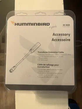 7200962-2 Humminbird 720096-2 Ec M30 Extension Cable F/mega Transducers - 30ft