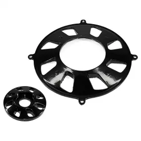 Ac903133 Iap Performance 756632209181 Alternator/generator Backing Plate/pulley Cover Set Black For Vw Be