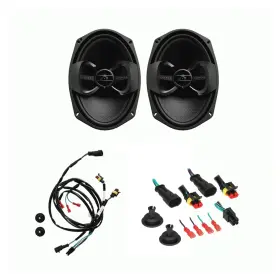 300w Infinity 086429431007 Harman 6 9 Inch Speaker Pair Saddle Tramp Accessories 14-22 Harley