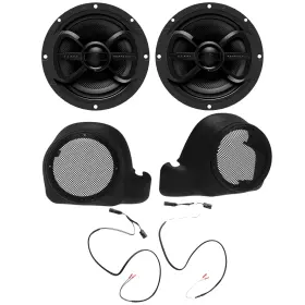 Infinity 086429431021 Harman 6.5 Inch 240w Speaker Pair Saddle Tramp Twin-cooled Install Kit