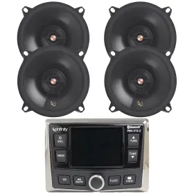 Prv315-2pr5012is Infinity-jbl Prv-315.2 Bluetooth Marine Stereo Receiver 5.25 Inch 120w Speakers Qty 4