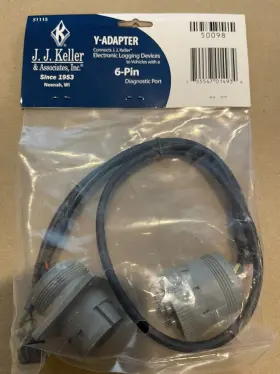 45b38 J.j Keller 50098 Y-adapter 6-pin Electronic Logging Device #45b38 #2