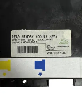2w9f-13c789-bk Jaguar 08-09 Xj8 Rear Memory Seat Module 8-way #2