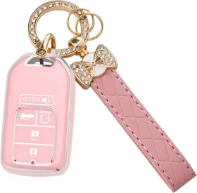 Jamcari 762949374702 For Honda Key Fob Cover - Soft Tpu Protector Accord Civic Crv Pilot