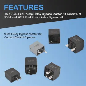 9038 Jdmspeed 6 Pcs Ipa Fuel Pump Relay Bypas Master Kit #2