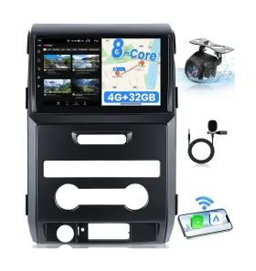 F150 Jerqry 750872692734 8 Core 4 32g Car Radio For Ford 2009 2010 2011 2012 Bluetooth 5.0 Split