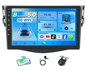 Jerqry 750872696312 4 Core 64g Rom Car Radio For Toyota Rav4 2007 2008 2009 2010 2011 2012 Wirel
