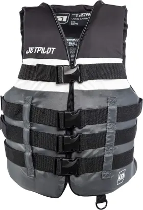 20215 Jet Pilot Jetpilot S1 Nylon Coast Guard Approved Life Vest Pfd Large-x-large Black