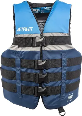 Jp20215-s Jet Pilot Jp20215-s/m-blue Jetpilot S1 Nylon Coast Guard Approved Life Vest Pfd S/m Blue