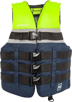 Jetpilot 882930204617 S1 Nylon Coast Guard Approved Life Vest Pfd Large-x-large Neon
