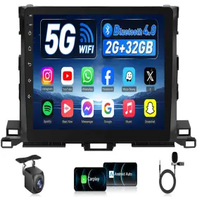 B0djqfctwx Jingelsye 4core32g Rom Car Radio For Toyota Highlander 2014-2019 Carplay