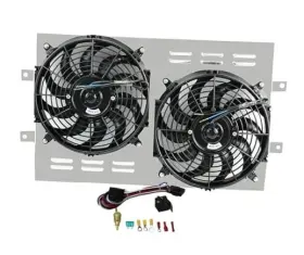 Jishuoauto-cc289-dfzxj Jishuoauto Radiator Shroud Electric Fan For 1963-1968 Chevy Impala/biscayne/bel