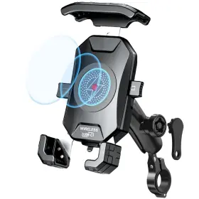 M14a-1 Jitehsha Anti-theft Motorcycle Wireless Phone Mount Charger 15w /usb C 5v 3a Handlebar