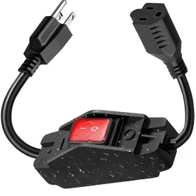 Xz1004 Jiuhcory 1.3ft Extension Cord With Switch Weather Proof On Off Sw