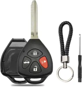 Jjchq 727467481844 Key Fob Case Replacement Fits For Toyota Camry Corolla Venza Avalon 2007 2008 20