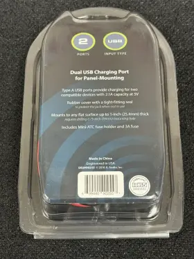 2x-pnl Jl Audio Xmd-usbchg/2x-pnl Dual Usb Charging Port For Panel-mounting New #2
