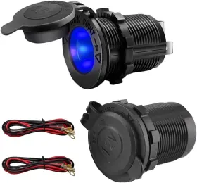 Joycourt-kkrh213 Joycourt 2 Pack 12v Cigarette Lighter Socket Universal Auto Power Outlet Receptac