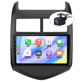 B0d5md7661 Junsun Chevy Aveo Sonic 2011-2015 9 Inch Android 13 Car Stereo Carplay Gps Bt Cam