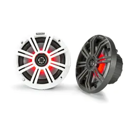 305bts-2bkm614l-cm40u-cg Jvc-kicker Marine Bluetooth Receiver 2x 6.5 Inch 195w Led Speaker Charcoal Grille Camera #3