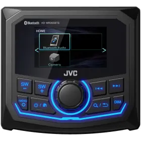 305bts-2bkm614l-cm40u-wg Jvc-kicker Marine Bluetooth Am/fm/wb Radio 2x 6.5 Inch Led Speakers White Grilles Camera #2