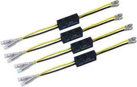 Kardne 752811280231 4 Pcs Motorcycle Led Turn Signal Decoder Load Resistors 10w 10 Flash Fix Erro
