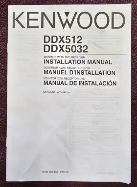 Ddx5032 Kenwood Dx512 Oem Installation Manual 31 Pages In English French Spanish