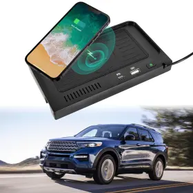 Wc-1108 Kewisauto Wireless Charger For 2020-2024 Ford Explorer Usb Ports Center Conso