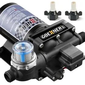 Kitvance 788135721921 Upgraded Version Rv Fresh Water Pump 12v Dc 6gpm 70psi Self-pr