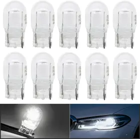 Klgdp04-wh10 Koiluvgo 10 Pcs Automotive Brake Light Bulbs T20 7440a Wy21w Turn Signal Bulb Daytime R