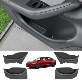 Tsl1207 Kunist 4pcs Door Side Protector For Tesla Model 3 2025 Accessories Upgraded Soft Sil