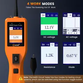 Km05 Kzyee Super Power Circuit Probe Tester 12v 24v Automotive System #2