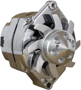 Lactrical La7127ho200a1wire Chrome High Output 200 Amp Alternator For Chevy Holden Bbc Sbc Hotrod