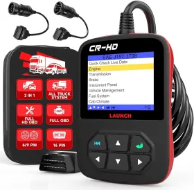 Launch 712755963300 Cr-hd Heavy Duty Truck Code Reader Diesel Gasoline Car Diagnostic Scanner
