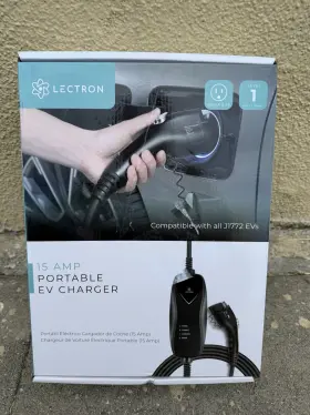 15-apm Lectron Level 1 Ev Charger - Etl Certified 110v 15 Amp 16 Ft Extension Cor
