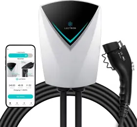 Ev-charger48a-j1772-pro-app Lectron - J1772 Level 2 Nema 14-50/hardwired Electric Vehicle Ev Charging S