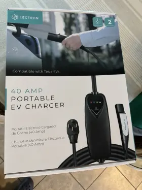 Lechg14-50-40atslblkus Lectron Tesla Portable Charger
