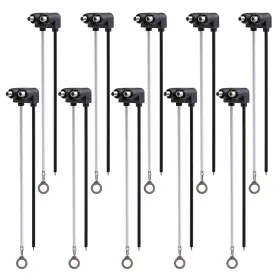 Ledvillage 941620333281 2 Prong Male Wire Pigtail For Sealed Trailer Clearance Side Marker Lights -
