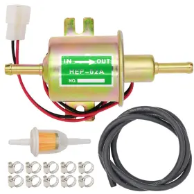 Hep02a Leimo Kparts Universal Electric Fuel Pump Kit 12v 3-6psi Inline Low Pressure H