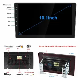 Q3162 Liehuzhekeji 10.1inch 2.5d Hd Double Din Car Stereo Radio Receiver Android Touch Screen Mp #2