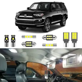 Lig-104runner21-18w30bp Lighsta 793610100535 18pcs White Interior Led Light Kit Package For Toyota 4runner 2010 2011 2012