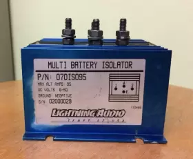 070is095 Lightning Audio 95 Amp 4-post Battery Isolator
